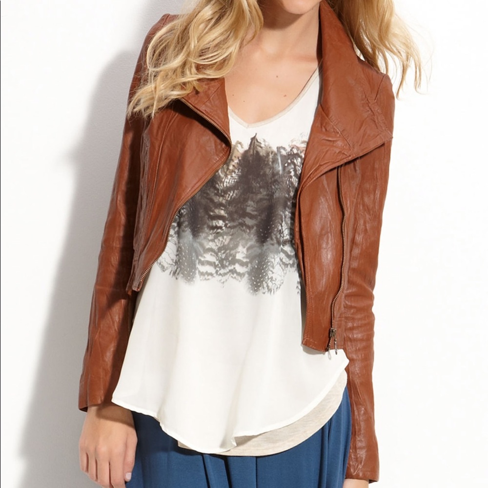 Brown Leather Jacket 🧥